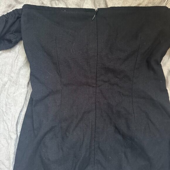 Maurie + Eve Black Pablo Mini Dress Size 2 - Picture 5 of 6